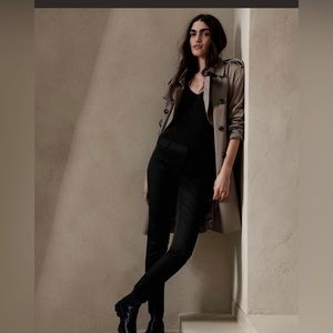 Banana Republic Sloan Skinny Cropped Pant in Black